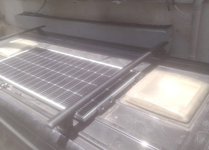 H1 Ladder Roof Rack For 2018- On Sprinter Low Roof (144 WB) Roof Rack Silver