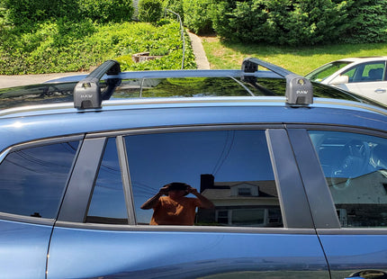 For Mazda CX 30 2020-Up Roof Rack Cross Bars Flush Rail Alu Silver