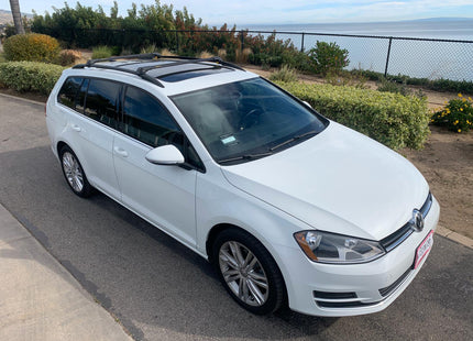 For Volkswagen Golf Alltrack 2020-2025 Roof Rack Cross Bar Raised Rail Black