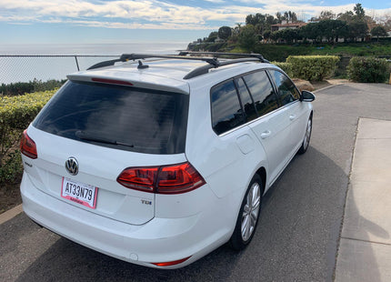 For Volkswagen Golf Alltrack 2020-2025 Roof Rack Cross Bar Raised Rail Silver