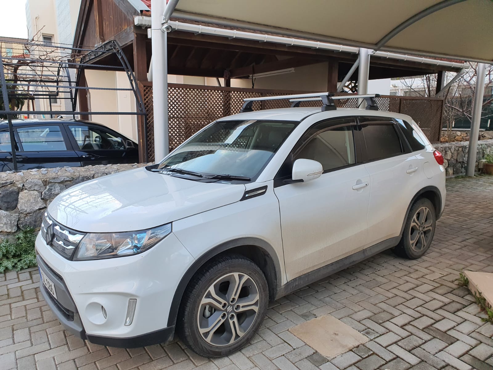 For Suzuki Vitara 2015-Up Roof Rack Cross Bars Fix Point Silver