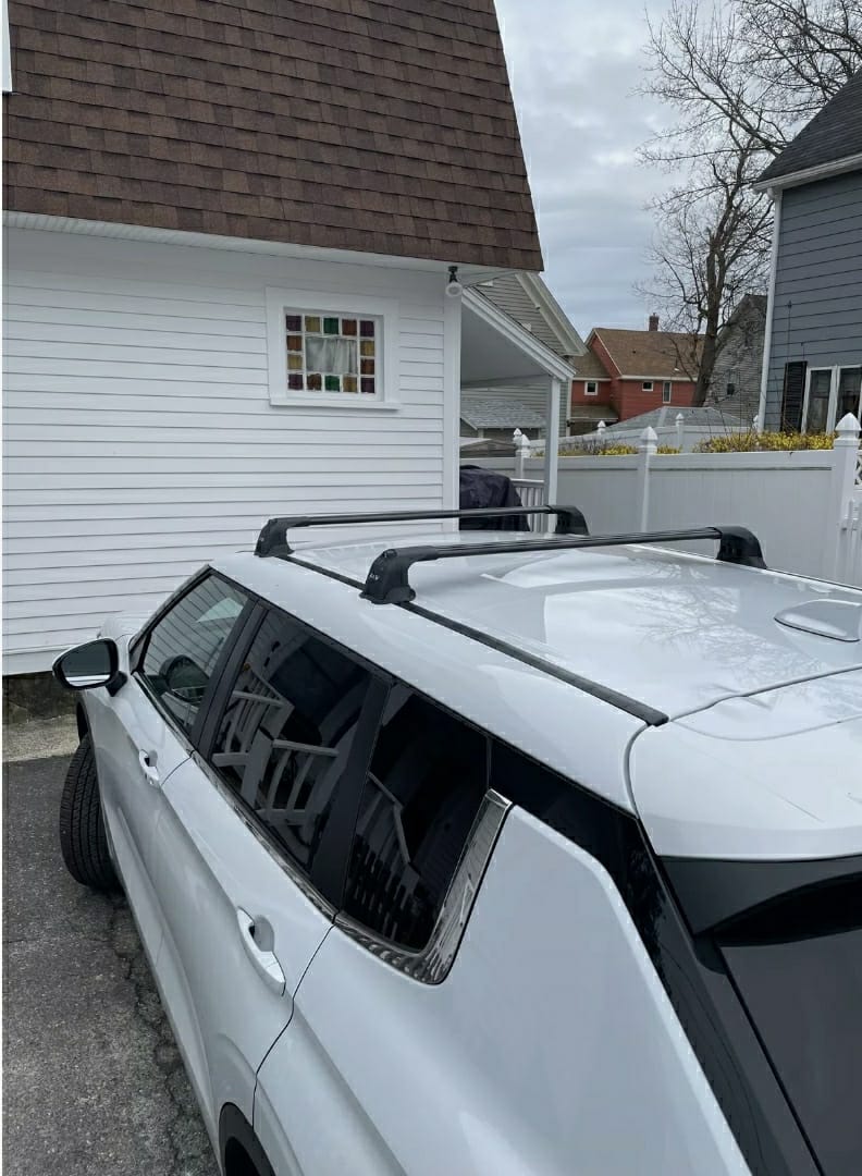 For Bmw 3 Coupe E46 1999-2006 Roof Rack Cross Bars Fix Point Black
