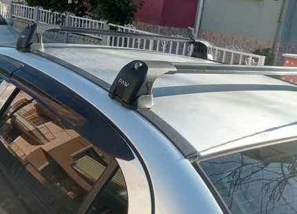 For Opel Astra G 1998-2004 Roof Rack System Carrier Cross Bars Aluminum Black