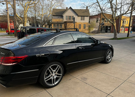 For Mercedes Benz E Coupe C207 2010-18 Roof Rack Cross Bars Fix Point Alu Silver