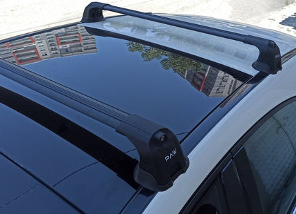 For Mercedes Benz A W169/176 2004-2018 Roof Rack Cross Bars Fix Point Alu Black