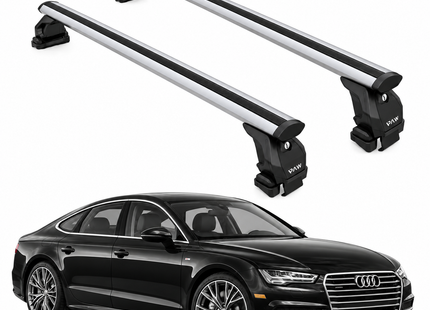 For Audi A7 Sportback (2010-2017) Roof Rack Cross Bars, Silver