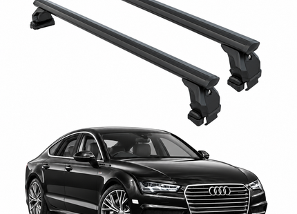 For Audi A7 Sportback (2010-2017) Roof Rack Cross Bars, Black