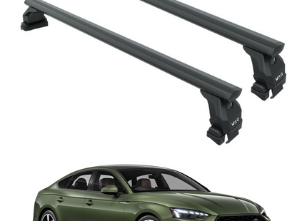 For Audi A5 Sportback (2017-2024) Roof Rack Cross Bars, Black