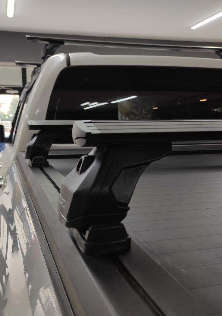 For Volkswagen ID. Buzz Roof Rack Cross Bar Alu Fix Point 3Qty Silver