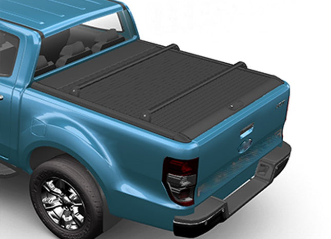 For Volkswagen Amarok Roof RackSystem, Aluminium Bed Rack Cross Bar, Metal Bracket, Lockable, Black