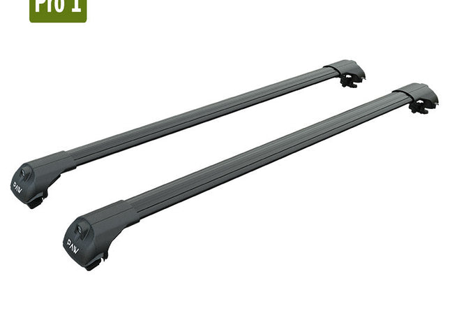 Mini Clubvan 4-dr Van 2013-2013 Roof Rack Cross Bars For of Raised Rails Black
