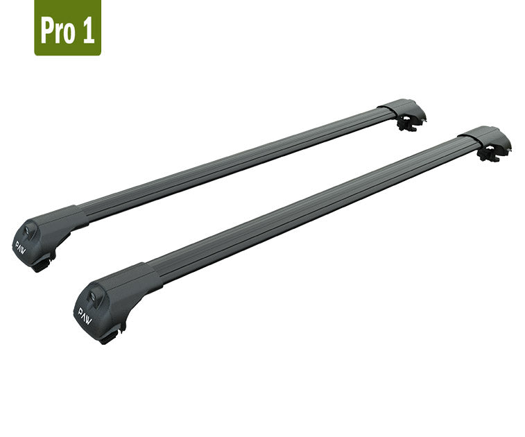 Mini Clubvan 4-dr Van 2013-2013 Roof Rack Cross Bars For of Raised Rails Black