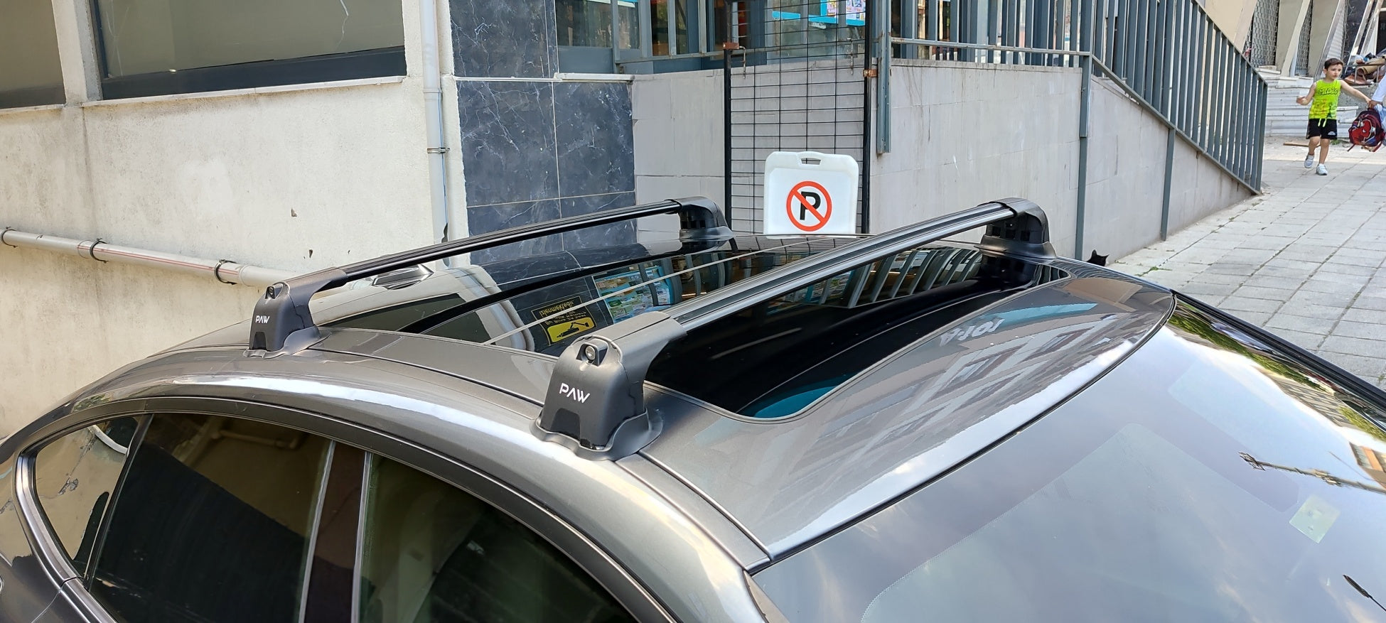 For Bmw 3 GT F34 2013-2019 Roof Rack Cross Bars Fix Point Black