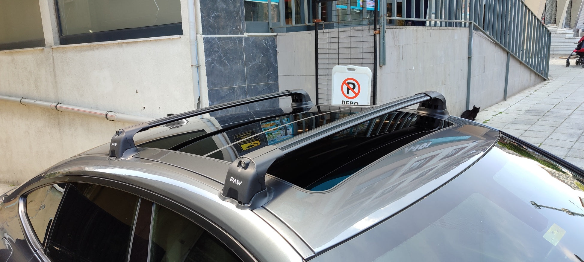 For Bmw 3 GT F34 2013-2019 Roof Rack Cross Bars Fix Point Silver