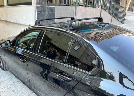 For BMW 4 Series Coupe G22 (2021-2025) – Roof Rack Cross Bars (Fix Point, Aluminum, Black)