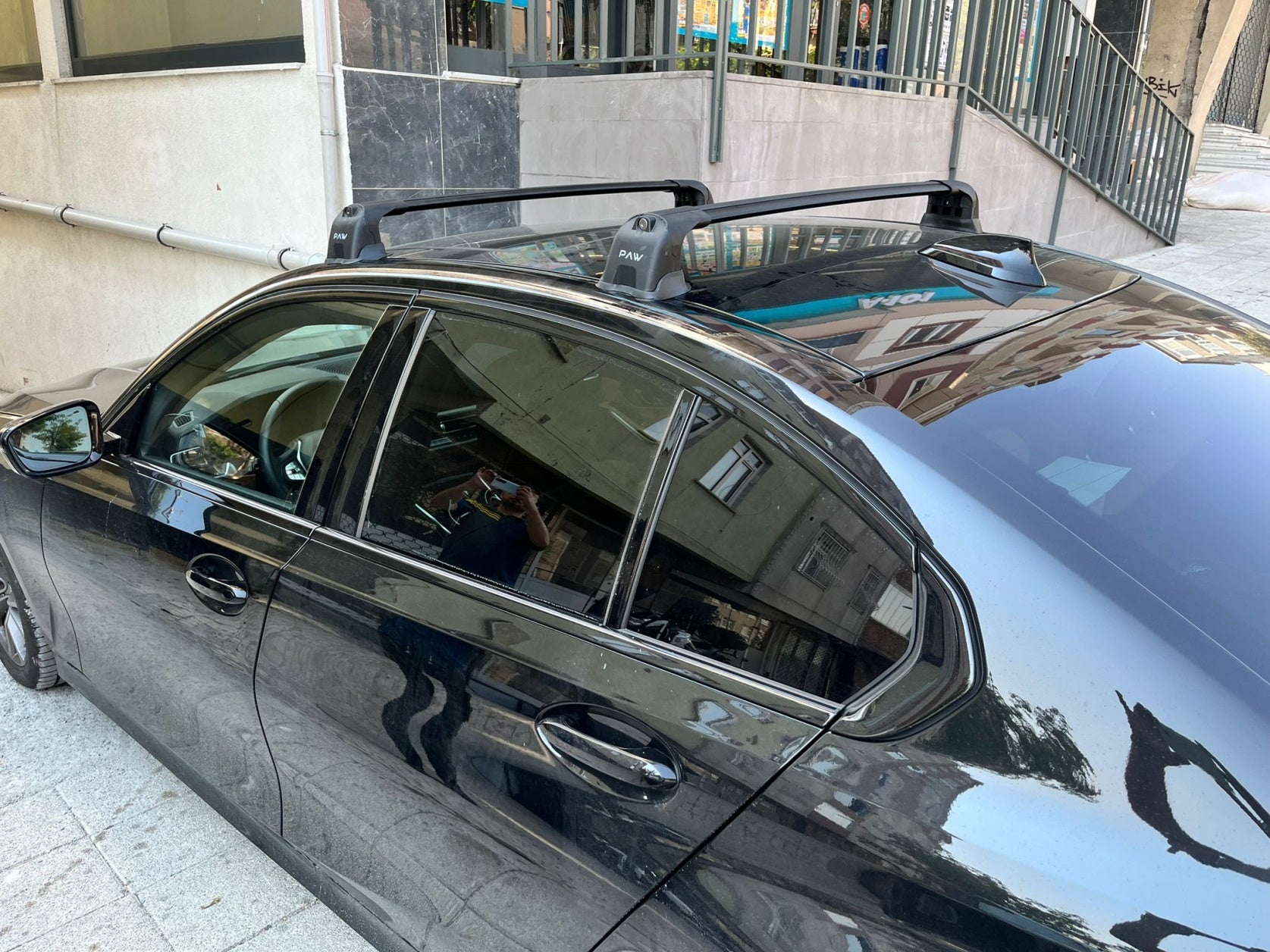 For BMW 4 Series Coupe G22 (2021-2025) – Roof Rack Cross Bars (Fix Point, Aluminum, Black)