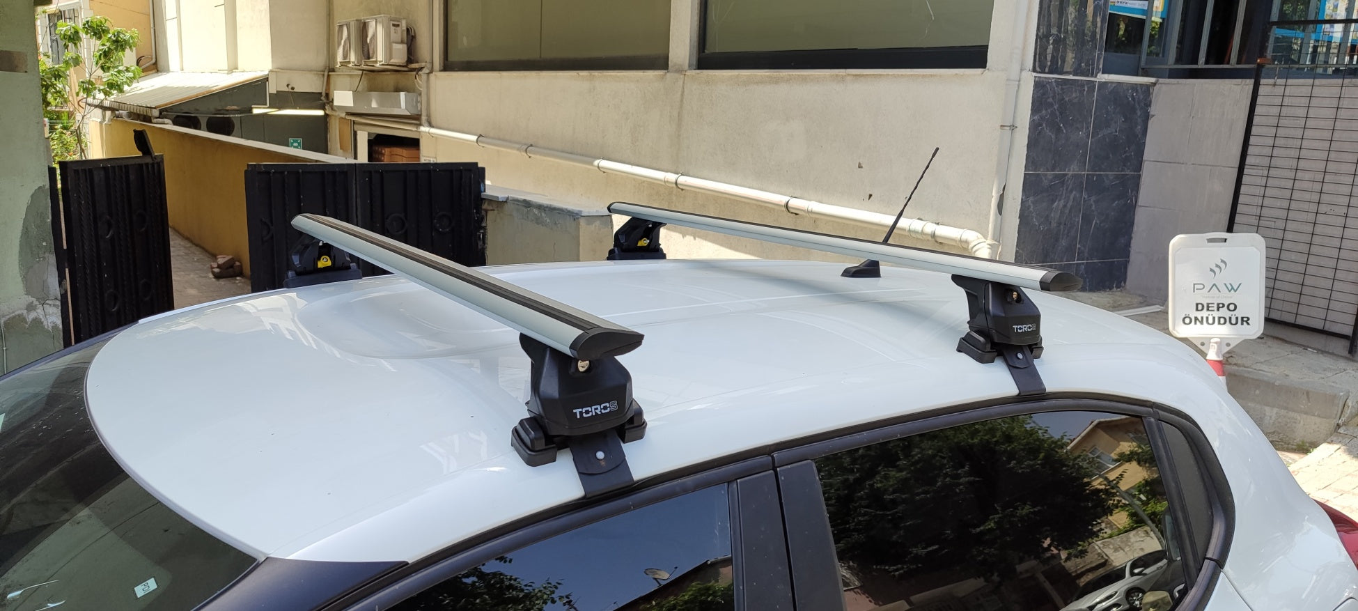 For Citroen C3 Roof Rack System, Aluminium Cross Bar, Metal Bracket, Normal Roof, Black
