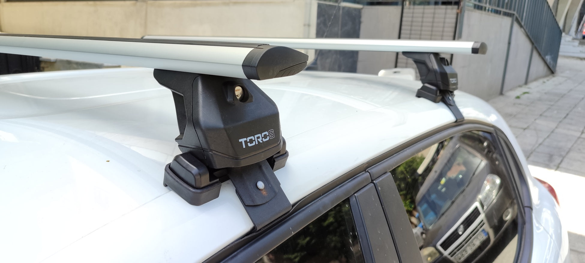 For Citroen C3 Roof Rack System, Aluminium Cross Bar, Metal Bracket, Normal Roof, Black