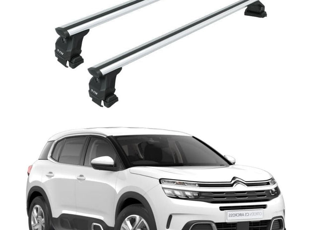 Citroen C5 Aircross (2018-2025) Roof Rack System Cross Bars Toros Pro 4 Silver