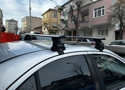 For Mercedes C Series W203 Roof Rack System, Aluminium Cross Bar, Normal Roof, Black