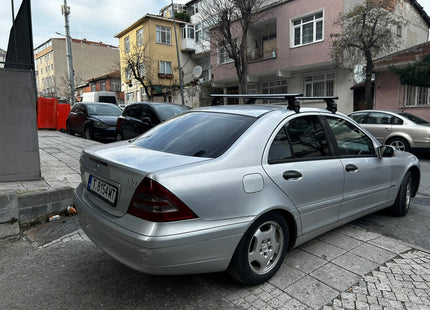 For Mercedes C Series W203 Roof Rack System, Aluminium Cross Bar, Normal Roof, Silver