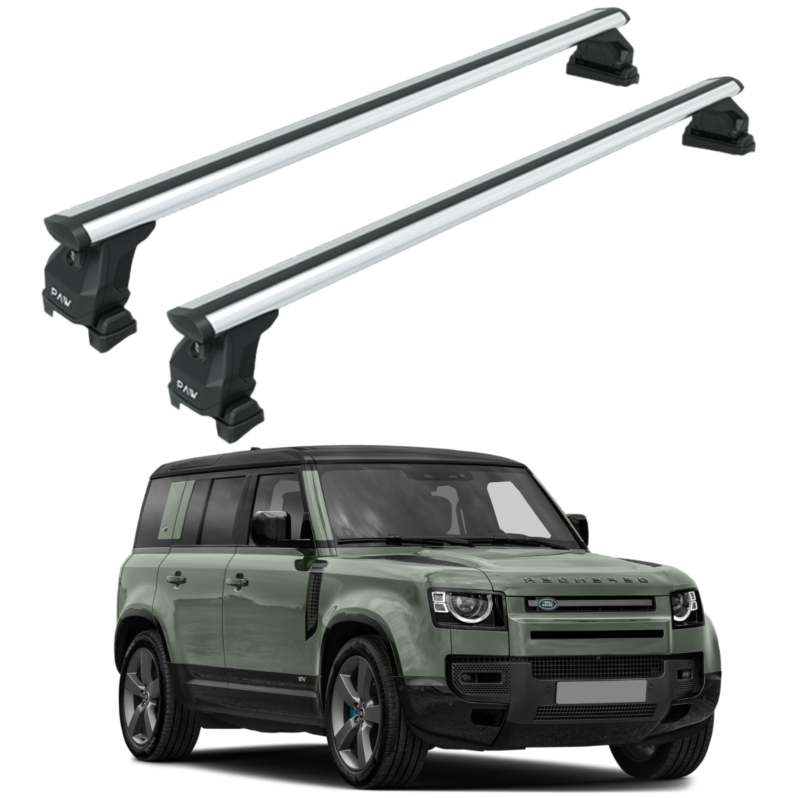 For Land Rover Defender 110 2020-2025 Cross Bars Fix Pro Silver