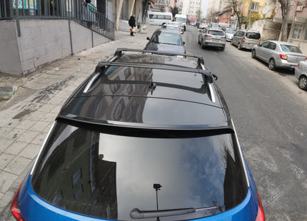 For Volkswagen T-Roc 2017-2025 Roof Rack Cross Bar Raised Rail Alu Black