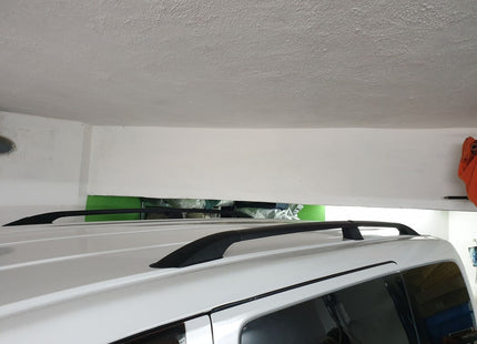 For Fiat Doblo SWB Van Aluminium Roof Rails To Fit SWB 2022- Up Black