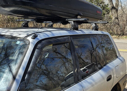 For Toyota Rav 4 1994-2006 Roof Rack Cross Bars Fix Point Pro 6 Alu Silver