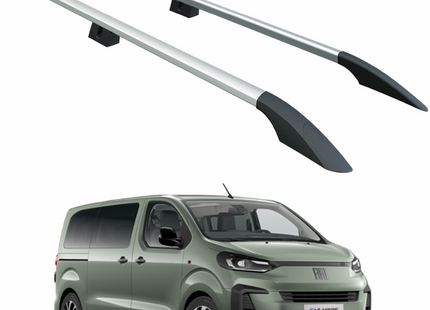 For Fiat Ulysse Roof Rack Rails - Silver