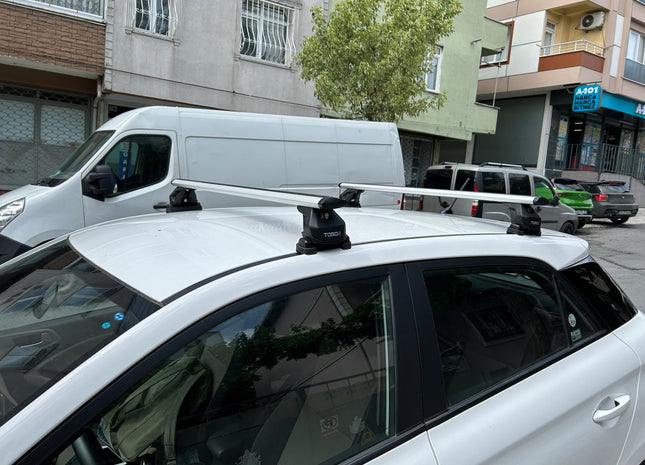 For Hyundai Elantra HB 2013-2018 Roof Rack Cross Bars Fix Point Alu Black