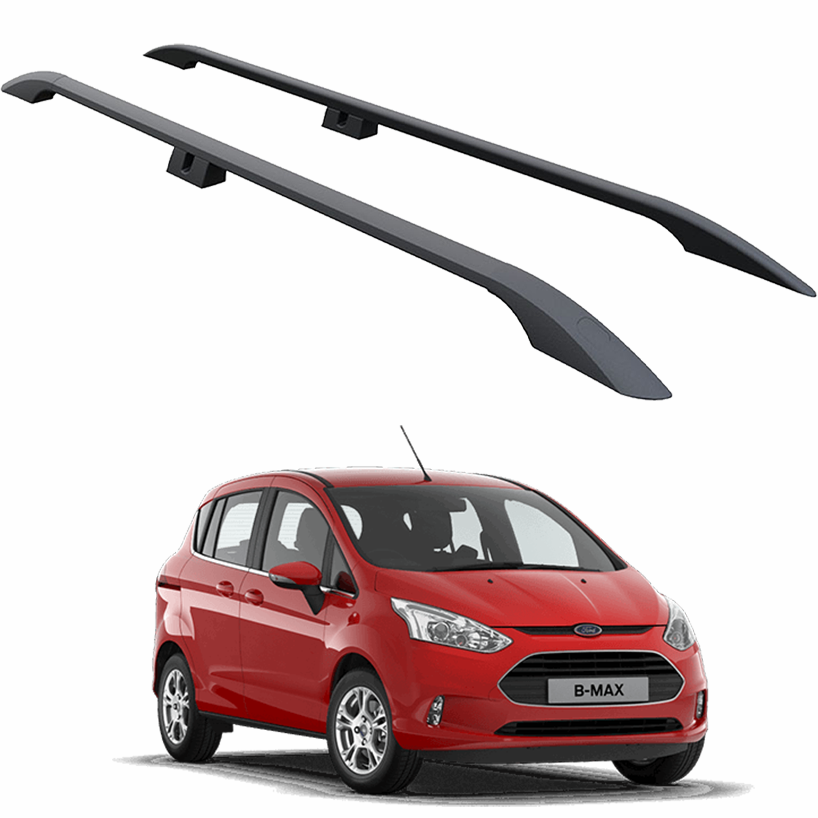 For Ford B Max Roof Rack Rails - Black 2013-2016 Plus Series