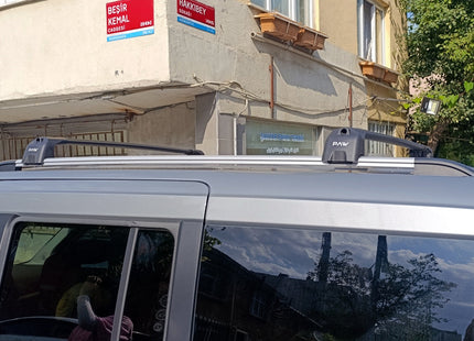 For Ford Tourneo Courier 2022-2025 Roof Rack Cross Bars Raised Rail Black