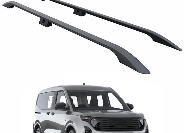 For Ford Transit Courier 2023-2025 Roof Side Rails Ultimate Style, Black