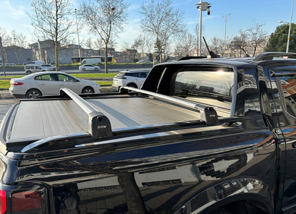 For Ford Ranger Wiltrack 2022-2025 Bed Rack Cross Bars Alu Silver Pro 2