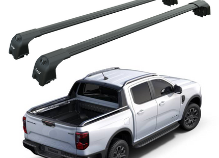 For Ford Ranger Wiltrack 2022-2025 Bed Rack Cross Bars Alu Black Pro 2