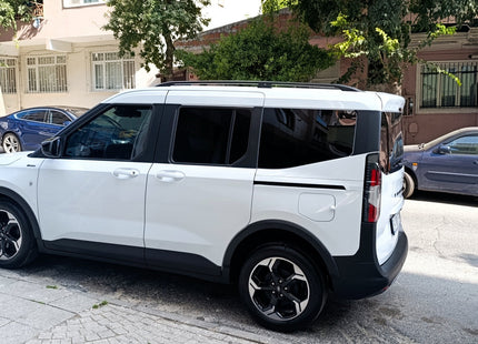 For Ford Ford Transit Courier 2023-2025 Roof Side Rails Ultimate Style Alu Black