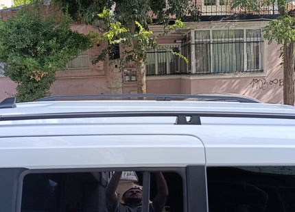 For Ford Transit Connect SWB (2024-2026) Roof Side Rails – Plus Model, Aluminum Black