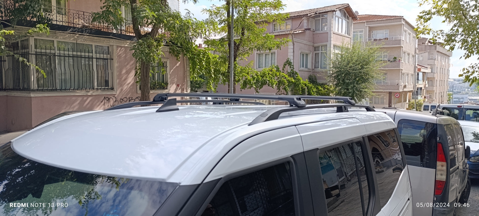 Paw Pro Bar Ladder Aluminium Roof Rack And Cross Bars Set, Fits Courier Van 2014-2022 Silver