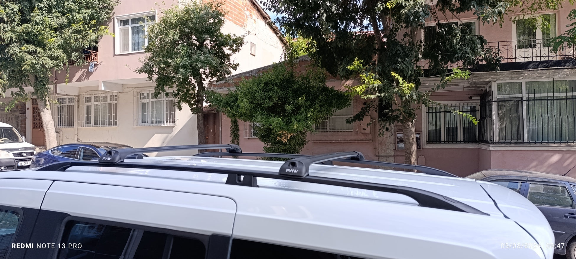 Paw Pro Bar Ladder Aluminium Roof Rack And Cross Bars Set, Fits Courier Van 2014-2022 Silver