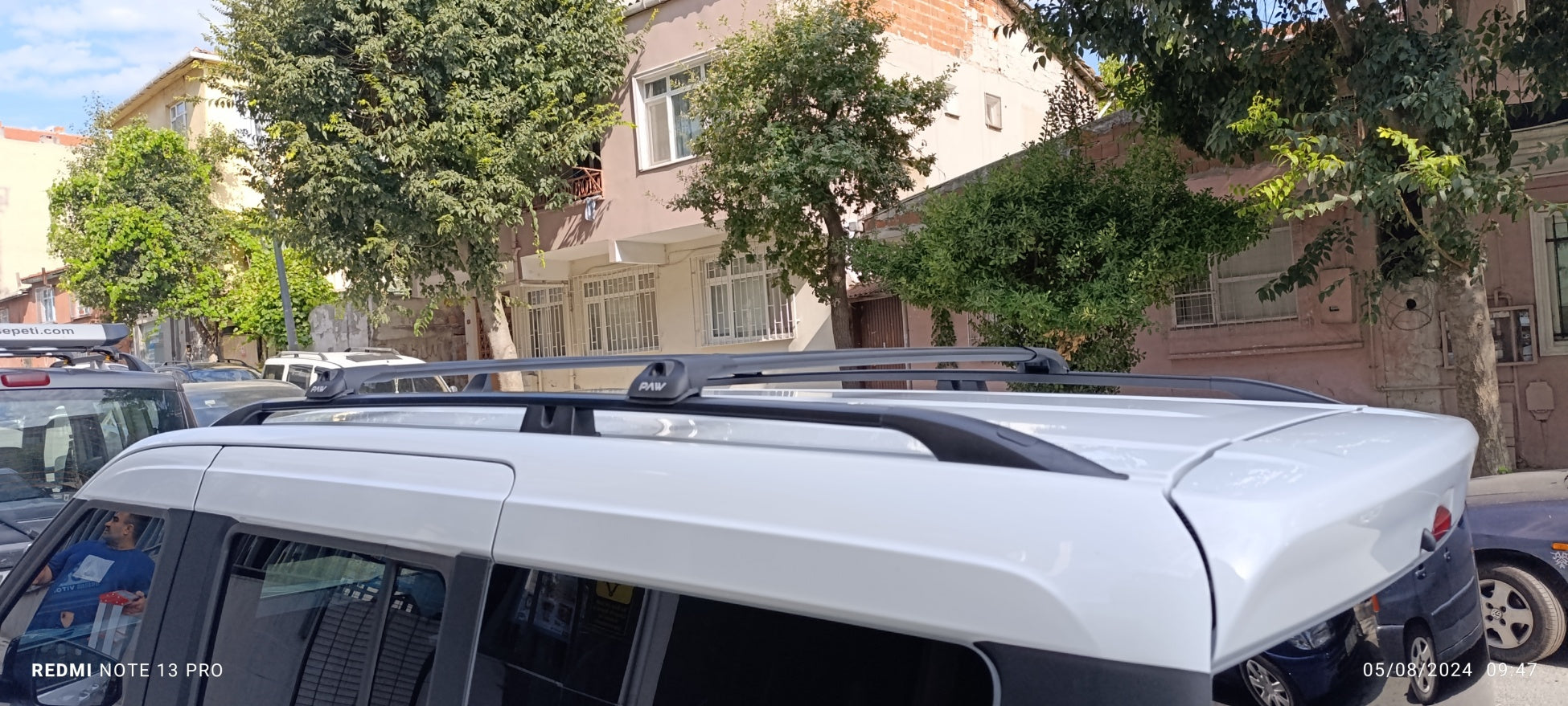 For Ford Transit Connect L1 SWB Aluminum Roof Rails + Cross Bars Full Set 2024- Up Black