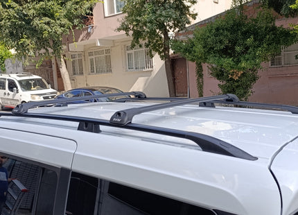 For Volkswagen ID. Buzz LWB L2 Roof Side Rails and Roof Rack Cross Bars Silver