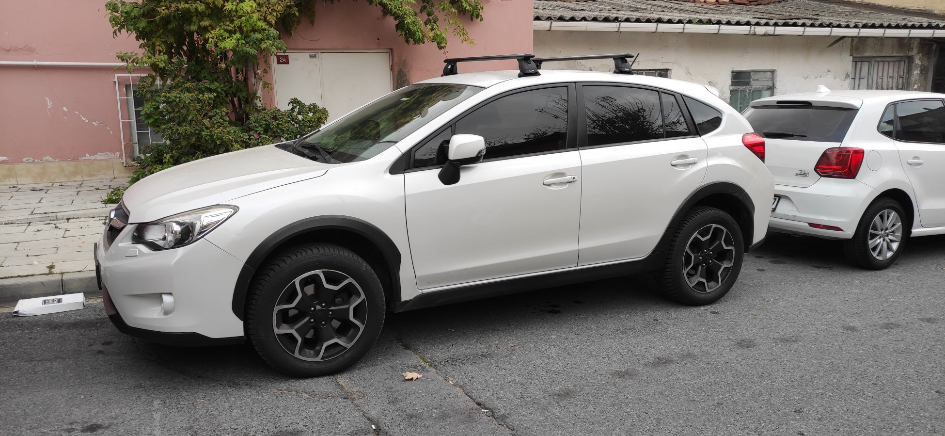 For Subaru Forester Premium 2018-Up Roof Rack Cross Bars Normal Roof Alu Black