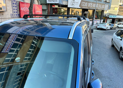 For Ford Tourneo Connect 2014-2023 Roof Rack Cross Bars Metal Bracket Raised Rail Alu Black