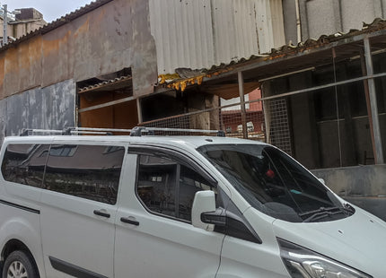 Ford Transit Custom Roof Racks Cross Bars Rails Top Carrier Alu Silver 3 Qty 2014-2022