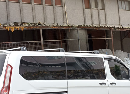 Ford Transit Custom Roof Racks Cross Bars Rails Top Carrier 3 Qty Alu Black 2014-2022