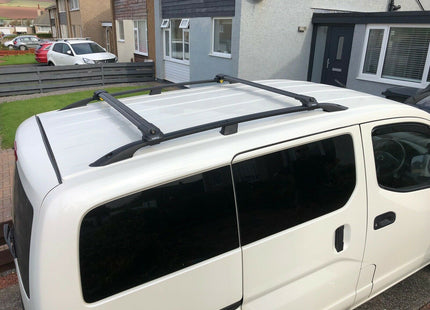 For Citroen Berlingo LWB Roof Rail and Roof Rack System, Cross Bar, Full Set Black 2008-2018