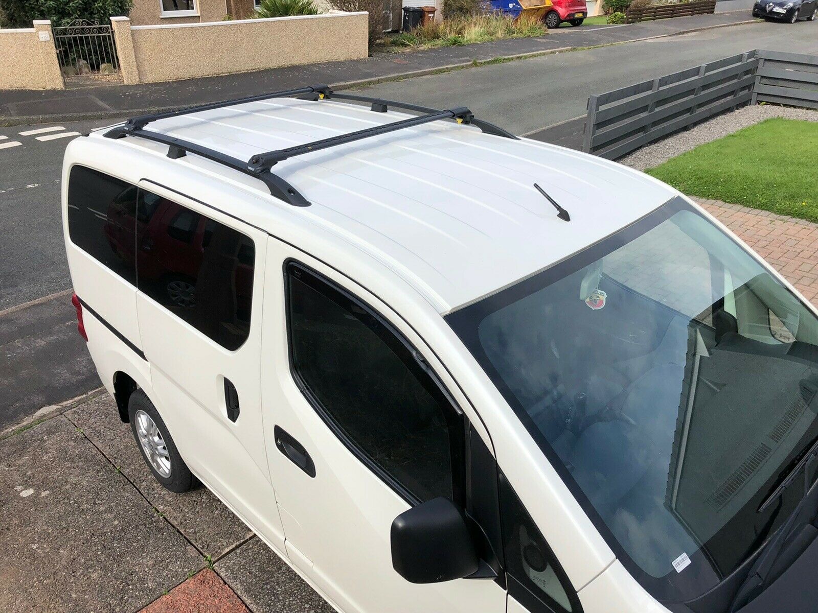 Paw Pro Bar Ladder Aluminium Roof Rack And Cross Bars Set, Fits Partner Van 1996-2007 Black