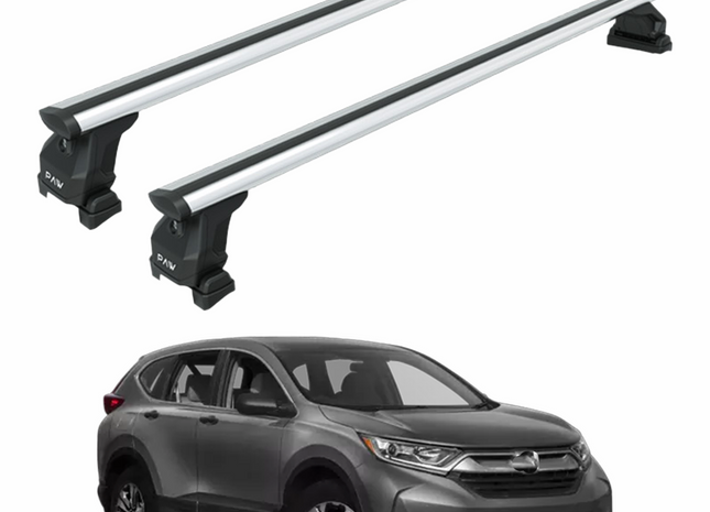Roof Rack Cross Bars Compatible with 2012-2024 Honda CR-V Without Roof Rails Silver
