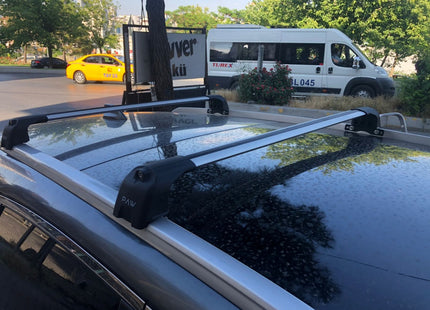 For Honda CR-V MK4 2012-18 Roof Rack Cross Bars Metal Bracket Flush Rail Alu Black